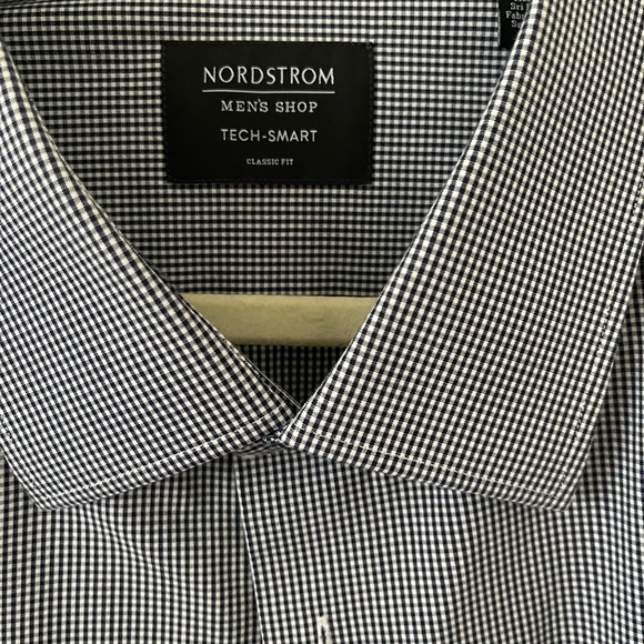 Nordstrom Other - Nordstrom Men's Black and White Checkered Dress Shirt